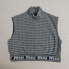 miu miu カシミヤ100% ニット セーター 後ろリボン ルーマニア製 miu miu カシミヤ100% ニット セーター 後ろリボン ルーマニア製