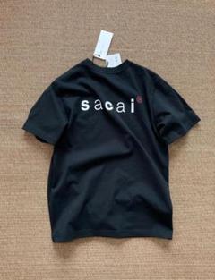 sacai ブラック ロゴ Tシャツ サイズ 2 (M)のサムネイル