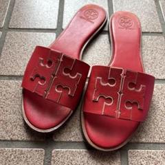 TORY BURCH 赤 スポーツサンダル 箱あり TORY BURCH トリーバーチサンダル - メルカリ