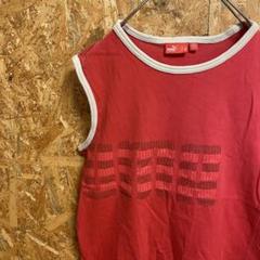 AE8192 PUMA プーマ タンクトップ レッド メンズ M ポス
