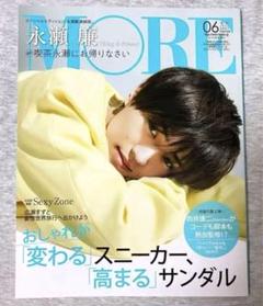 【美品】永瀬廉 表紙版MORE スペシャルエディション 2021年6月号 増刊