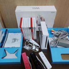 Wii 本体 ＆コントローラー3個＆周辺機器＆ソフト8枚セット