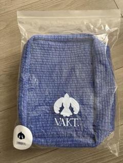 【新品】VAKT ポーチ ブルー スクエア型 新品】VAKT ポーチ ブルー スクエア型