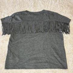 サカイ　Sacai (3) 半袖カットソー　フリンジドッキング　リネン混