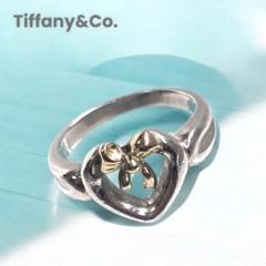 ティファニー　ハート　コンビ　リング　925 750 13号 Tiffany & Co. - ティファニー ハート コンビ リング 925 750 13