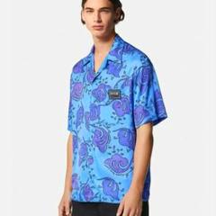 VERSACE JEANS COUTURE トゥィッグス シャツ ブルー 44 VERSACE JEANS COUTURE トゥィッグス シャツ ブルー 44 - メルカリ
