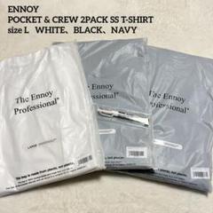 【3色】ENNOY POCKET&CREW 2PACK SS T-SHIRT L