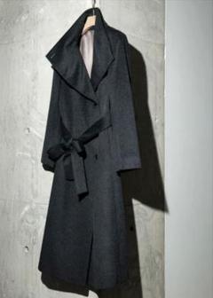 ROPE ロペ　コート　カシミア混　ロングコート　ブラック　Aライン　ベルト ROPE ロペ コート カシミア混 ロングコート ブラック Aライン