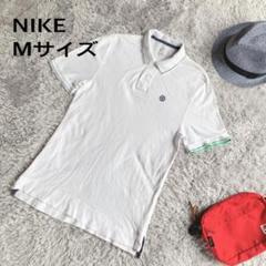 NIKE ナイキ M ポロシャツ 風車ロゴ レア 白ホワイト