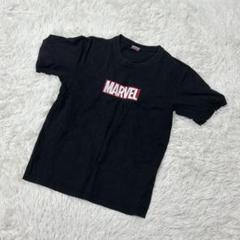 【c5366】MARVEL Tシャツ ブラック　半袖　センタープリント