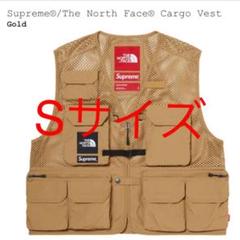 supreme north face cargo vest s gold