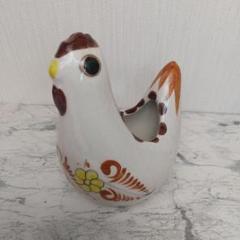 spoon　トナラ焼き　お花　蝶々に白鳥の図　角皿プレート　サイン入り メキシコ トナラ焼き お花・鳥・蝶々の図花瓶 サイン入り - メルカリ