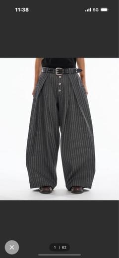超歓迎された 完売品 wish ストライプスラックス ever for パンツ