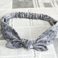 グレー☆ヘアバンド ハンドメイド