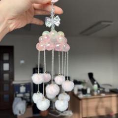 ハンドメイド サンキャッチャー バタフライ　おしゃれ　インテリア　車飾り　壁掛け