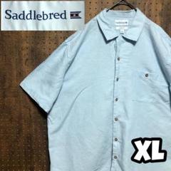 リネンシャツ　saddlebred　サイズXL ZI156