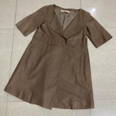 イタリア製 MARNI（マルニ） ラムレザージャケット40　ベージュ　羊革 2025年最新】マルニ Marni レザージャケットの人気アイテム