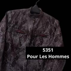 5351 POUR LES HOMMES ライダースジャケット 蛇 コットン 1