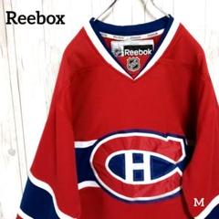 NHLモントリオール・カナディアンズ アイスホッケー ユニフォームM 赤レッド