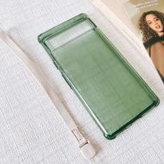 Spigen Google Pixel 7a クリア ケース 半透明 グリーン