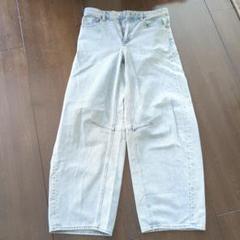 GU ワイドレッグデニム Lサイズ