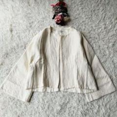 熱販売 入手困難✨ブラミンク ivoryWhite デザインジャケット 上質 ジャケット・アウター