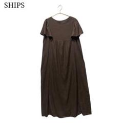 SHIPS 「SHIPS」 半袖ワンピース 36 オリーブ レディース