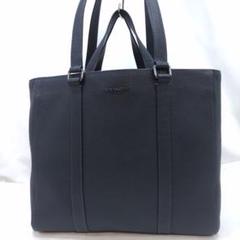 【現行・未使用級】コーチ ハドソン Wハンドル トートバッグ レザー 紺 現行・未使用級】コーチ ハドソン Wハンドル トートバッグ
