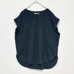 エニィファム◆オンワード樫山 フレンスリーブカットソー/フィッシュテール 無地