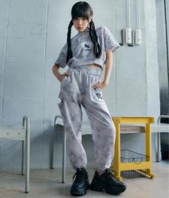 ANAP R+S アナップガール リラスポ タイダイ スウェット セットアップ