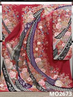 振袖 豪華 刺繍 銀通し 金彩 グリッター箔 異素材 紋意匠 身丈170cm