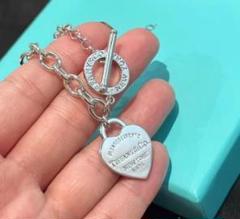 【TIFFANY】、ハートのネックレス