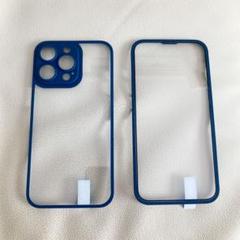iPhone13Pro 全面保護ケース　ネイビー　軽い　薄い