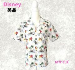 【美品】Disney アロハシャツ ミッキー ミニーMサイズ ユニセックス