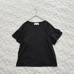 ［ROPE PICNIC］袖フリルTシャツ(M)/綿100%✨ 二の腕カバー