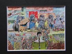 浜村 博司「ナガサキ考(翼を持つ聖人像)」、日本の画家、洋画 浜村 博司「ナガサキ考(翼を持つ聖人像)」、日本の画家、洋画
