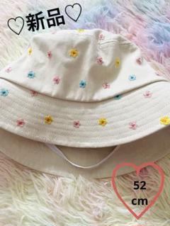 新品♡お花♡刺繍♡カラフル♡バケットハット♡52cm