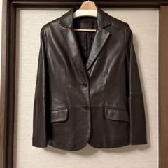 OLD LOEWE オールドロエベ　ノーカラー　レザーコート　ラムレザー　ロング LOEWE - 美品 ロエベ LOEWE コート ロングコート レザーコート
