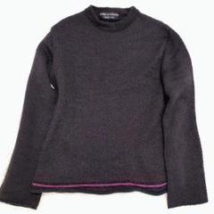 コムデギャルソンオムプリュス　97AW　バイアス期　クルーネックニット　厚手 5c6c0b3e0937790bf90b7ac2cab280
