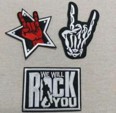 アイロンワッペン ROCK'N'ROLL 刺繍 セット - メルカリ