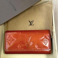 ◆Louis Vuitton　ヴェルニ ミュルティクレ4　4連キーケース　赤