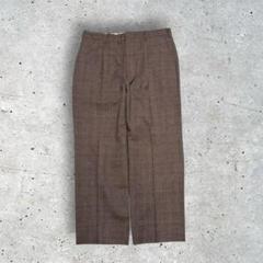 チェッカー柄 パンツ ブロックチェック ファンシー レトロ 80s