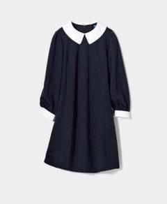 値下げ！UNIQLOフォーマル　ネイビーワンピース120
