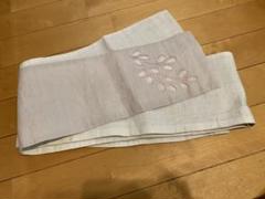 くるり ぜんまい紬の半幅帯【江戸紅型】瑠璃 - サキガケ