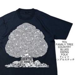 90s ファミリーツリー 『BLUES SWING FOLK』Tシャツ XL