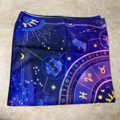 タロットマット クロス 占い師 タロットカード 星座 クロス 風水 開運 ブルー