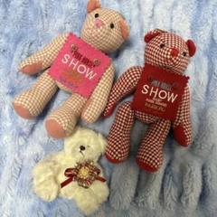 PINK HOUSE チェック柄マフラー ぬいぐるみ付き PINK HOUSE チェック柄マフラー ぬいぐるみ付き チェック柄