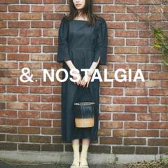 &.NOSTALGIA ノスタルジア 袖コンシャス デニムワンピース M