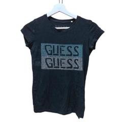 GUESS ストーン装飾 黒　Tシャツ　ゲス