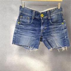 Miss EDWIN デニムショートパンツ 濃いめのブルー Sサイズ